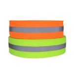 Colorful Elastic Reflective Webbing Strips Sew On Clothing For Safety Warning