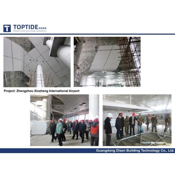 PVDF Interior / Exterior Aluminium Decorative Panel Laser Cutting Metal Wall Ceiling Covering Tiles