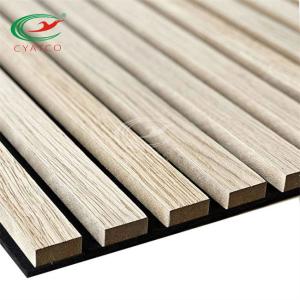 Wholesale Fluted Oak Walnut Acoustic Wall Panels Moistureproof Practical from china suppliers