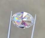10 mohs Lab Created White Diamonds 1 Carat Oval Loose Diamond DEF Setting