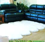 Round Sheepskin Cushion Pads Seat Sleeping Wool Mat