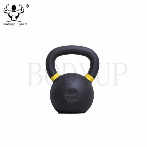 Cast Iron Competition Weight Kettlebell - LB and KG Markings for Strength,