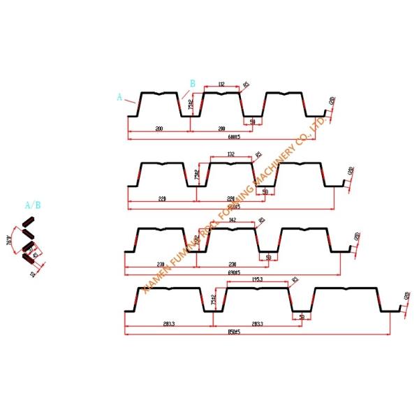 15KW Decking Panel Roll Forming Machine Industrial For Forming Sheets