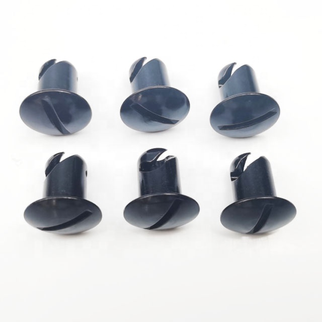 OE NO. Custom-made Black Aluminum Dzus Slot Head Quarter Turn Fasteners 7/16"x .500 for Universal Year Universal Car Fitment