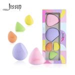 Jessup 5pcs 47g Makeup Puff Sponge Colorful Multifunctional