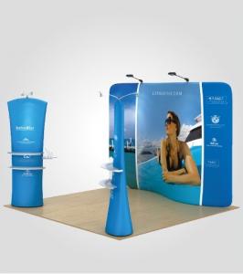 Wholesale Stretch Fabric Trade Show Displays Retractable Banner Stands 8ft 10ft 20ft from china suppliers