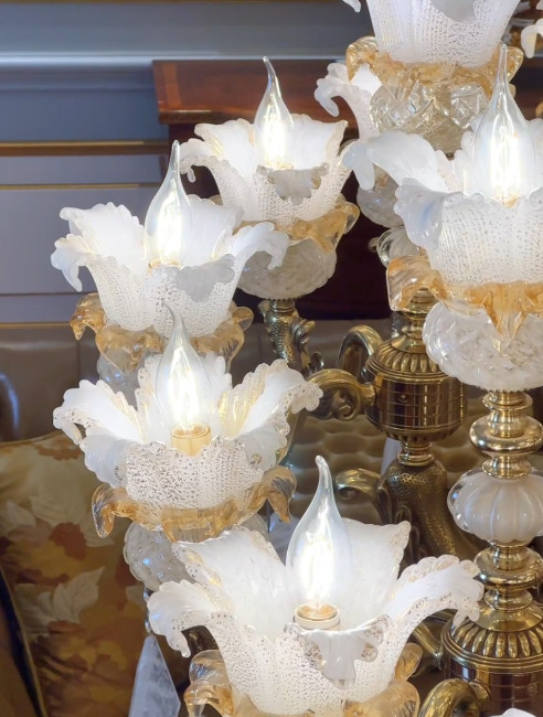 High Quality Large Flower Chandelier For Grand Foyer Dining Room High-End Commercial Space
