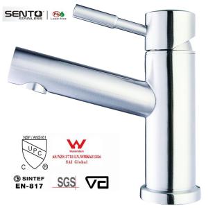 Wholesale SENTO Watermark basin mixer with sigle handle from china suppliers