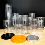 Cylinder Custom Airtight Plastic Jars Dried Food Canister Plastic Container OEM