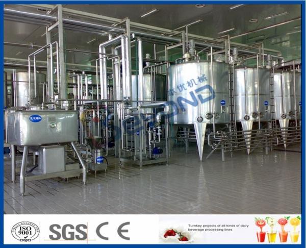Quality Heat Treated Pasteurized Milk Dairy Processing Plant With Milk Pasteurization Machine for sale