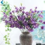Eustoma Artificial Flower Bouquet Romantic Style For Restaurant Table Ornament