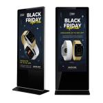 1920 X 1080/3840*2160 Floor Standing Digital Signage Display High Contrast Ratio
