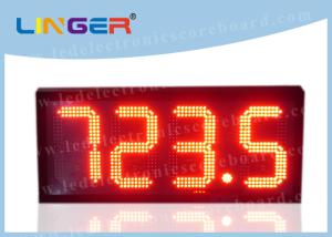 Wholesale 12'' 300mm Red Color Led Price Display , Gas Price Led Sign With Several Rows from china suppliers
