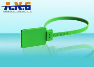 China 2G PVC Luggage Tracking Cable Tie Tag Green Radio Frequency ID Tags on sale