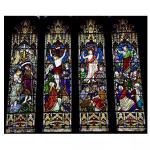 Church Decorative Beveled Stained Glass Decorative Panels Hand Painted 3mm