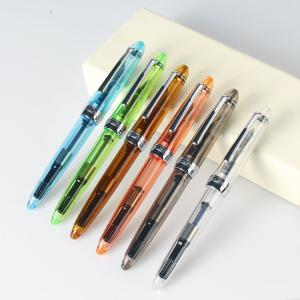 Wholesale Transparent Gold Powder Color Ink Fountain Pen for Writing Practice in Business Office from china suppliers