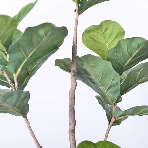 Faux Indoor Plants 160cm 185cm Faux Fiddle Leaf Fig Plant Fake Tree Indoor House Potted Plant For Home Office Decoration