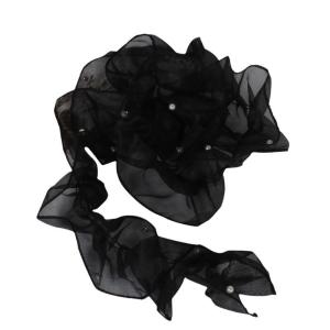 Wholesale 12cm pearl organza pleated ruffle edge mirror edging ribbon mesh flower rose Flower accessory clothing mouth from china suppliers