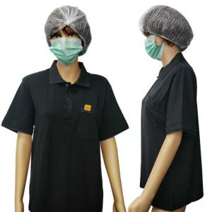 China Unisex Anti Static ESD Polo Shirts For Cleanroom on sale