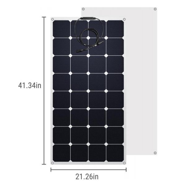 Monocrystalline Semi Flexible Solar Panel Modules 100W 12 Volt OEM