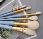 6pcs Glossy Aluminum Ferrule Essential Makeup Brush Set For A Variety Of Face