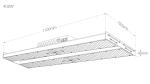 4x4 400W Full Spectrum Roi-E680 Dimmable Led Grow Light AC85-265V