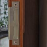 Fancy Double Solid Wooden Laminate Doors 45mm Thickness Waterproof