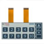 Clear Window Metal Dome Tactile Switch Customized Design Membrane Key Pad