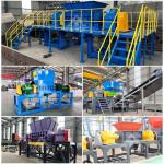 Aluminum Rim Sheet Metal Shredder TUV Twin Shaft Shredder Machine