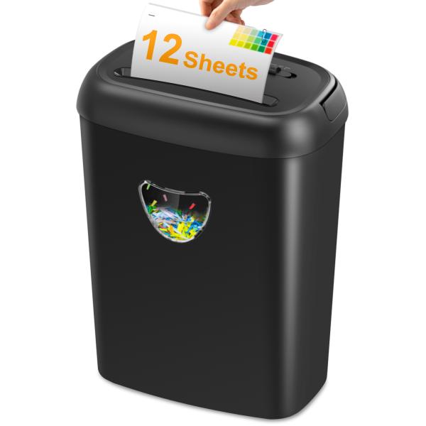 High Volume Cross Cut CD credit card 12 sheets A4 Commercial Paper Shredder With