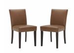 High Back Simplicity Modern Natural Wood Dining Chairs