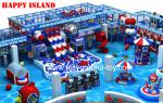 New design Indoor Playground Equipment For Sale With Big Ball Pool And Three Big