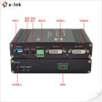 1Ch Bidi RS232 DVI Video To Fiber Converter GPIO Over Fiber Extender