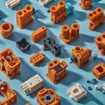Plastic Injection Molding Parts 1500mm Molding For Multi Cavity Plastic Parts