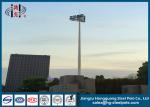 Insert Mode Connection Round Flood Light Poles Hot Dip Galvanized with HPS