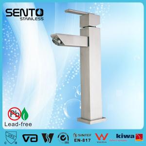 Wholesale Hot sales new standerd stainless steel water mixer square basin faucet from china suppliers