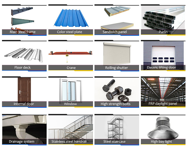 Prefabricated Swimming Pool Warehouse Steel Structure Q345 Residential Building