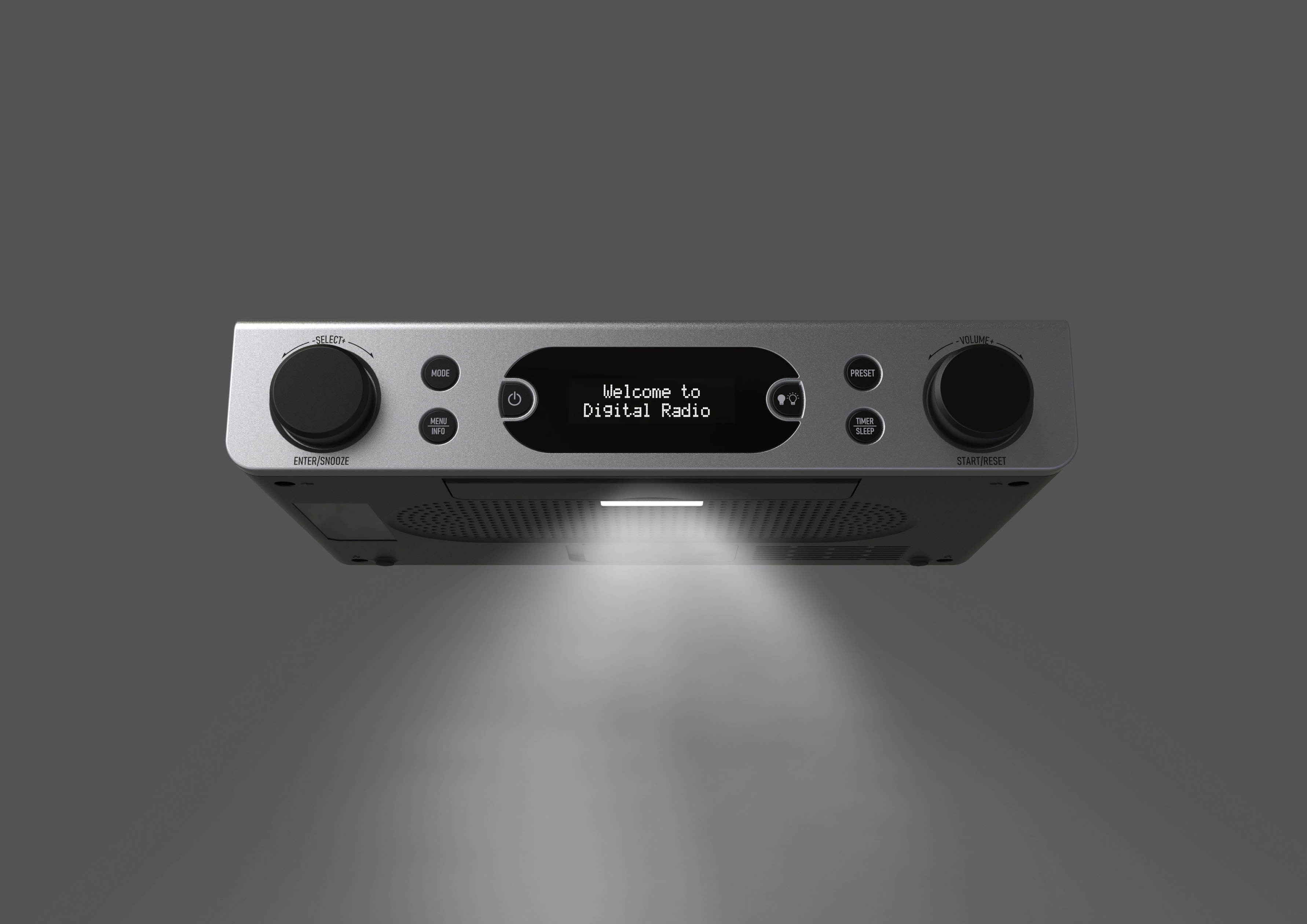 Indoor/Outdoor Dual Alarm Bluetooth Radio with DAB FM Radio and Traditional Design