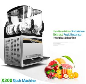 Wholesale 15+15L Commercial Slush Machine For Sale 220V/110V 500W With LCD Screen Touch Switch from china suppliers