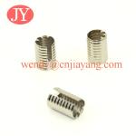 Silver Plated Metal Rope Cord End Clip For Jewelry Findings