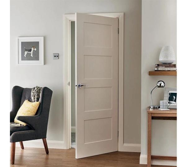 Chinese Top Hardware YALIG 2024 High End Custom Wood Doors for Modern White