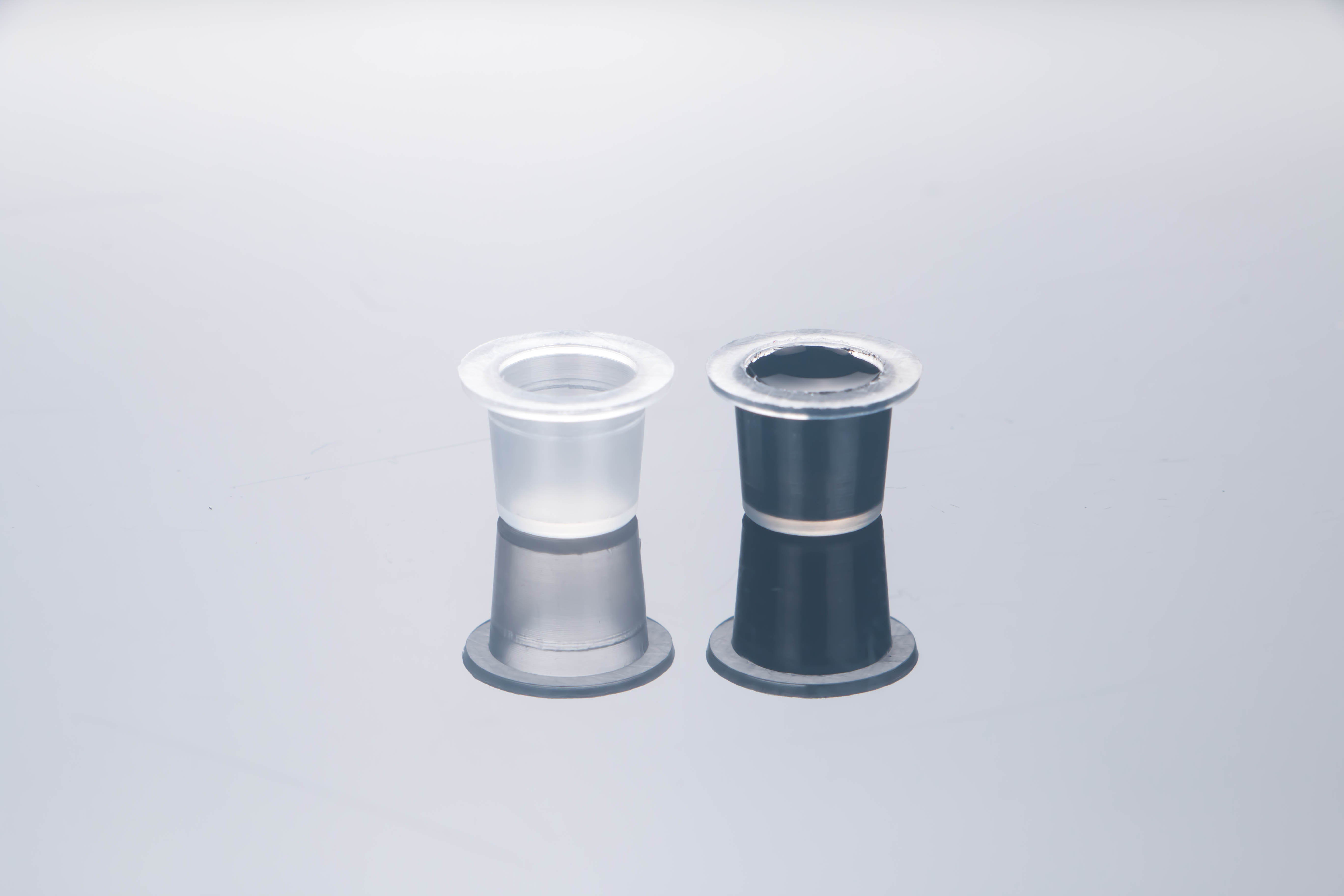 Disposable Durable Plastic Tattoo Ink Cup Holder White 100g S0.8cm M1.2cm L1.5cm