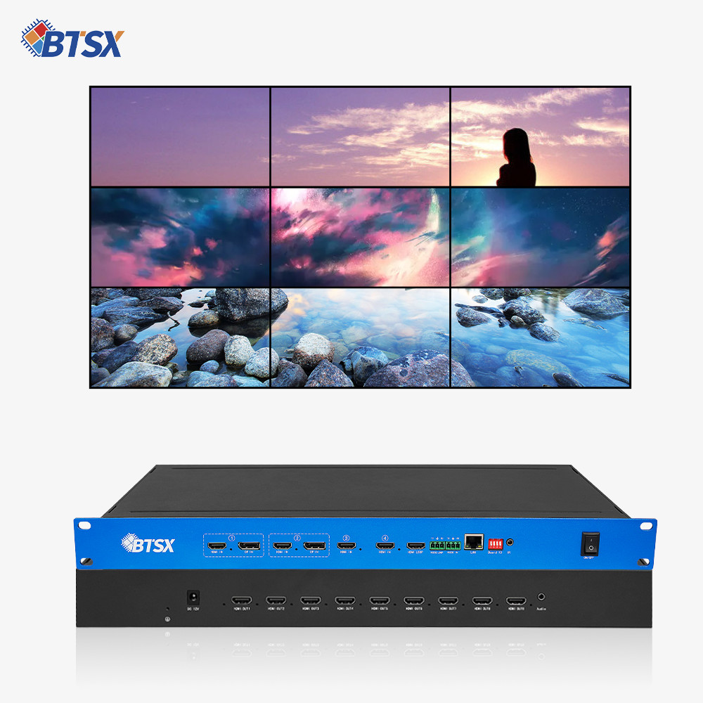 3*3 Multi-Screen Display for Video Conferencing | 4K60 HDMI Processor