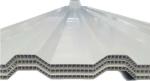 Corrugated PVC Twin Wall Hollow Roof Sheet 10mm Thickness For Wall Cladding