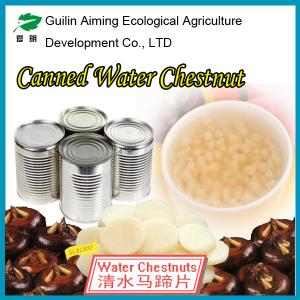 Wholesale Canned fruits fresh  water chestnut slices factory supply from china suppliers