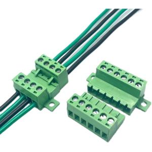 China 5.08mm Pitch Fixed Flange Screw Terminal Blocks Panel Mounting on sale