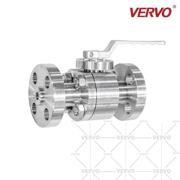 DN15 2 Piece Ball Valve 1/2inch API608 Forged Steel Ball Valve 1500LB Flanged