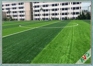 Olive Shape Football Field Soccer Artificial Grass Anti UV 2 / 4 / 5m Roll Width