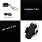 360 Degree 5W Motorcycle Wireless Charger Mount Waterproof For Iphone 12