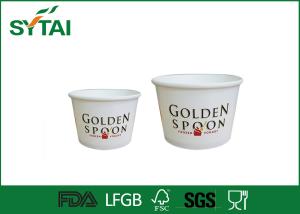 Wholesale Biodegradable printed Paper Ice Cream Cups , Recyclable Materials from china suppliers